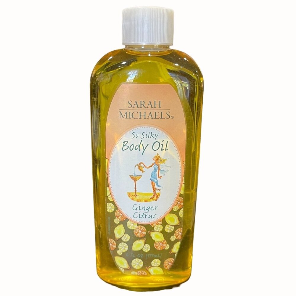 NEW Sarah Michaels Ginger Citrus So Silky Body Oil 6 fl oz Rare Discontinued